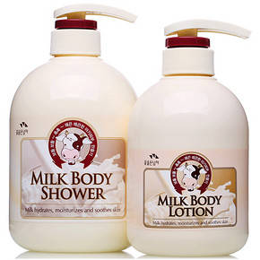 双11提前购物车# 韩国所望 牛奶洗护套装 750ml+550ml   99元