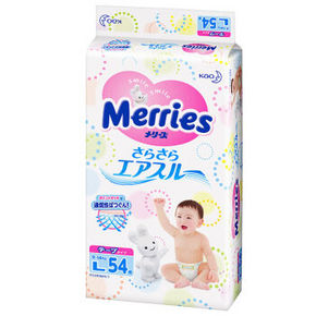 Merries 花王 妙而舒 婴儿纸尿裤 大号L54片 85元