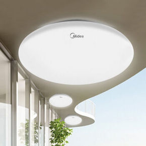 美的 LED免拆吸顶灯 全白 21cm 10W 9.9元