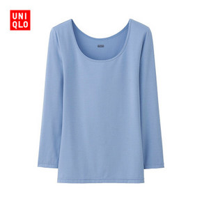 双11提前预告价# UNIQLO 优衣库 HEATTECH 女士T恤 49.5元