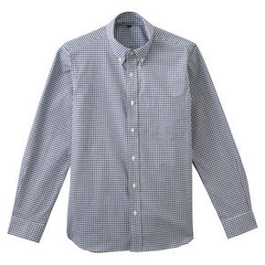双11提前购物车# MUJI 无印良品 男式 弹力牛津衬衫 125元