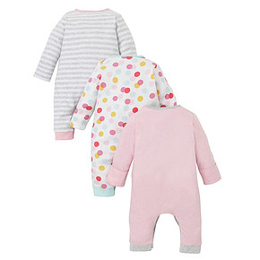 双11提前购物车#  mothercare 婴儿连体衣3件装 199元