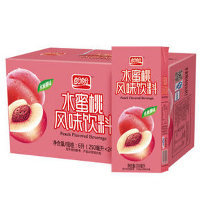 盼盼 水蜜桃汁 250ml*24盒 19.9元