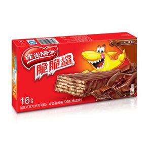 雀巢 脆脆鲨 巧克力口味威化 320g 折9.9元(19.9, 满199-100)