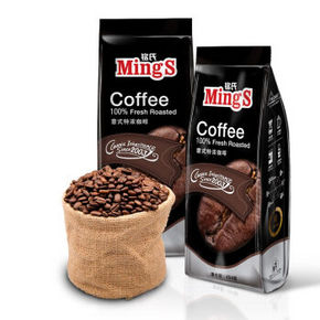 微信端# Mings 铭氏咖啡 意大利特浓咖啡豆 454g 9.9元