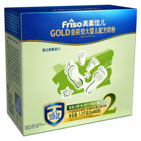 Friso 美素佳儿 金装较大婴儿配方奶粉 2段 1200g 145元
