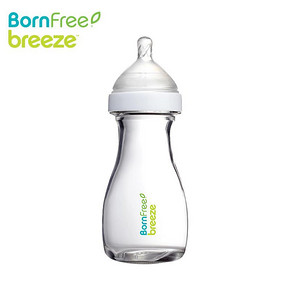 0点抢购# Bornfree Breeze 防胀气玻璃奶瓶 266ml 99元包邮