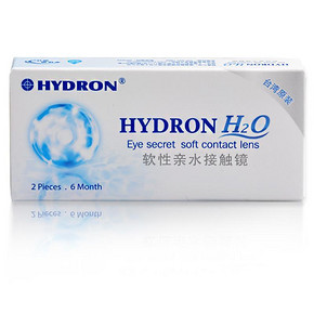 前15000名半价# 海昌 进口H2O透明半年抛2片 11日0点 37.5返18.7元