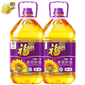 预售倒计时# 福临门 压榨一级葵花籽油 4L*2瓶 79.9元(定金10+尾款69.9)