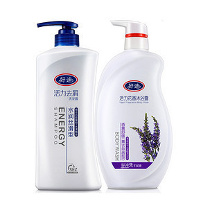 好迪 去屑止痒洗发露750ml+薰衣草沐浴露750ml 30元包邮(35-5券)