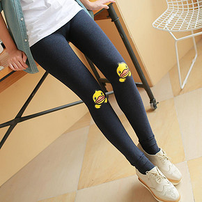 大牌力推# B.Duck 小黄鸭 加绒保暖高腰打底裤 39元包邮(89-50券)