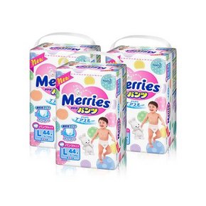 Merries 花王妙而舒 L44片*3包 217元包邮(237-20券)