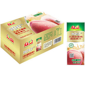 众果 久保 水蜜桃混合果汁 250ml×24盒 24.9元