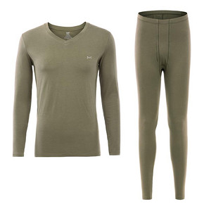 好穿不变形# 猫人 情侣纯棉薄款保暖内衣套装  59元包邮(89-30券)