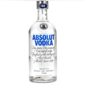 ABSOLUT VODKA 绝对伏特加 原味 700ml*2瓶 130元包邮(230-100)