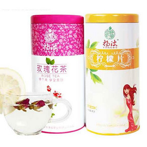 丰富维C# 扬波 冻干柠檬片80g+玫瑰花茶80g 19.8元包邮(29.8-10券)
