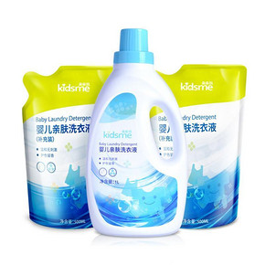 kidsme 亲亲我 婴儿亲肤洗衣液套装 1L+500ml*2袋 18元