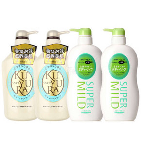 可悠然 美肌沐浴露550ml*2瓶+惠润沐浴露650ml*2瓶 112元包邮