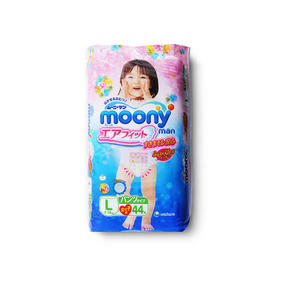 Moony 尤妮佳 女婴用拉拉裤 L44片 77.2元(69+8.2)