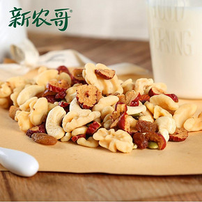 前5分钟# 新农哥 缤纷坚果果仁30gx6包   29.9元包邮(买1送1)