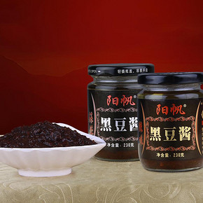 下饭搭档# 阳帆 黑豆豉调味酱 230g  9.9元包邮(19.9-10券)