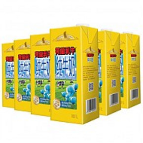 荷兰乳牛 超高温灭菌全脂纯牛奶 1L*6盒 29.9元