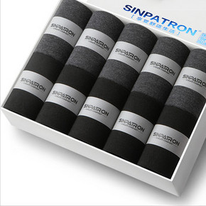 Sinpatron 纯棉防臭低帮棉袜 10双  15.9元包邮(25.9-10券)