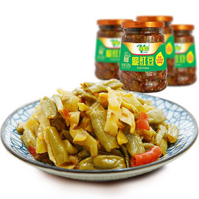 味聚特 四川泡菜酸豆角328g*3瓶   19.8元包邮(34.8-15券)