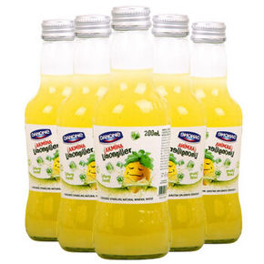 土耳其进口 AKMINA 阿卡娜 柠檬薄荷味 充气饮料 200ml*6瓶 14.9元