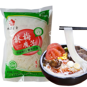 林梅魔芋 低热量低卡方便速食魔芋粉丝500g*2  7.8元包邮(17.8-10券)
