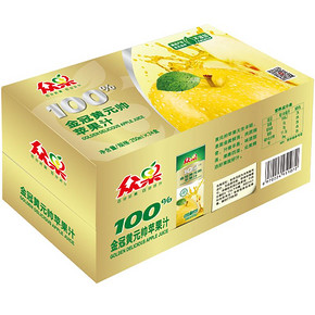 金冠 黄元帅 苹果汁 250ml×24盒 折12.3元(24.8，99-50)
