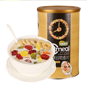 营养早餐# 怡膳粮坊 即食营养水果谷物麦片 500g 21元包邮(26-5券)