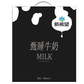 新希望 newhope甄睡牛奶全脂牛奶 250ml*8盒 折22.4元(2件75折)