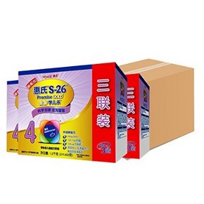 惠氏 S-26 金装学儿乐学龄前配方奶粉 4段 1200g*4盒 466元包邮