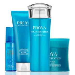 PROYA 珀莱雅 高效保湿 啫喱100g+保湿乳120ml+面膜80g+喷雾80ml 69元