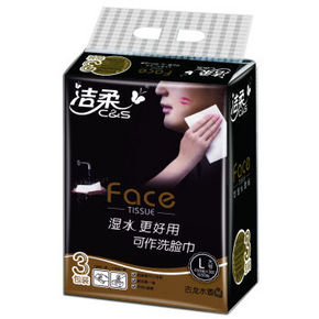 C&S 洁柔 Face系列 3层150抽*3包 L号 折12.9元(2件5折)