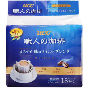 UCC 悠诗诗 职人大师挂耳咖啡 蓝标 7g*18包 45.3元(39.9+5.4)