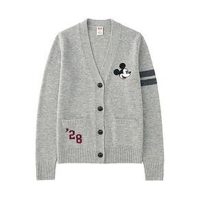 UNIQLO 优衣库羊仔毛混纺V领开衫 199元包邮