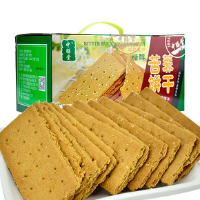 前1分钟半价# 中膳堂 无添糖苦荞饼干 1250g 15元包邮(29.9-14.9)