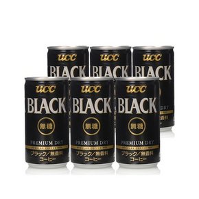 UCC 悠诗诗 BLACK无糖黑咖啡饮料 185g*6瓶 33.6元(29+4.6)
