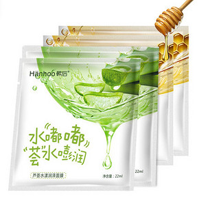 韩后 水嘟嘟芦荟蜂蜜补水面膜 4片 9.9元包邮(29.9-20券)