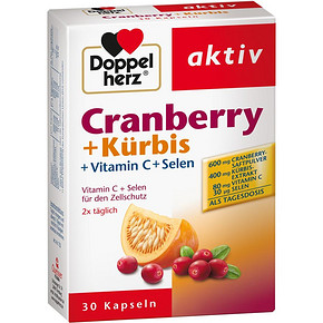 Doppelherz 双心 南瓜蔓越莓胶囊30粒*2瓶 73.98元包邮