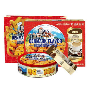 ZEK 丹麦风味 葡萄干黄油曲奇饼干 750g 折24.5元(49，买2免1)