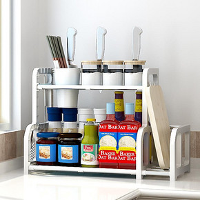 吉祥伞 多层塑料厨房置物架 17.9元包邮(29.9-2-10券)