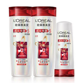 LOREAL 欧莱雅  多效修复 洗发露400mlx2+润发乳200ml 39.9元