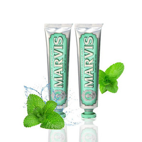 MARVIS 玛尔斯 经典强效薄荷牙膏 75ml*2支 折26元(174-40+17)
