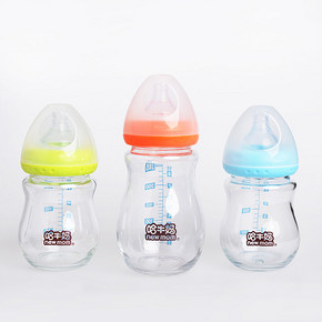 哈牛妈 新生婴儿宽口径玻璃奶瓶150ml/240ml 19元包邮(29-10券)