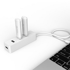 前30秒半价# 奥睿科 usb3.0一拖四分线器 7.4元包邮(14.9-7.5)