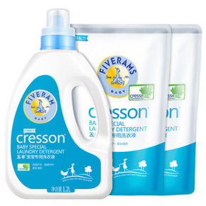 五羊 婴幼儿洗衣液套装 500ml*2+1.2L 折13.9元(19.9，188-60)