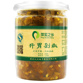 萍实之乡 开胃剁椒辣椒酱 238g 13.8元包邮(28.8-15券)
